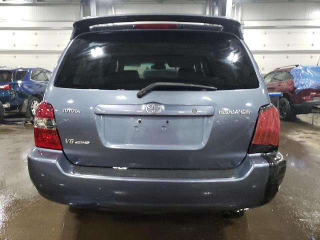 JTEEP21A570204870 - 2007 TOYOTA HIGHLANDER SPORT BLUE photo 6