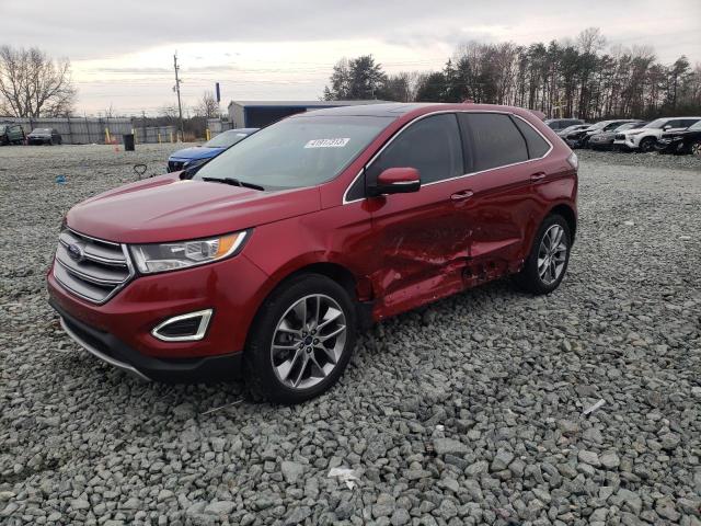 2FMPK3K95HBB25149 - 2017 FORD EDGE TITANIUM BURGUNDY photo 1