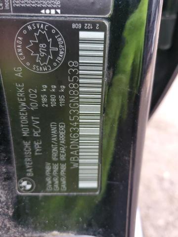 WBADN63453GN88538 - 2003 BMW 540 I AUTOMATIC BLACK photo 12