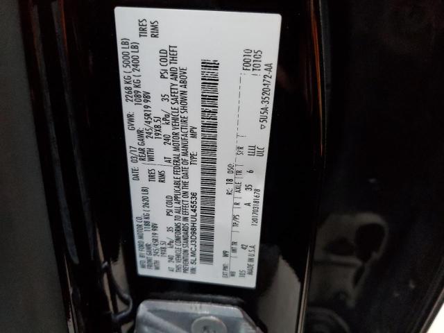 5LMCJ3D98HUL45536 - 2017 LINCOLN MKC RESERVE BLACK photo 12