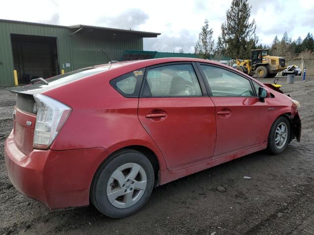 JTDKN3DU9B1335960 - 2011 TOYOTA PRIUS RED photo 3