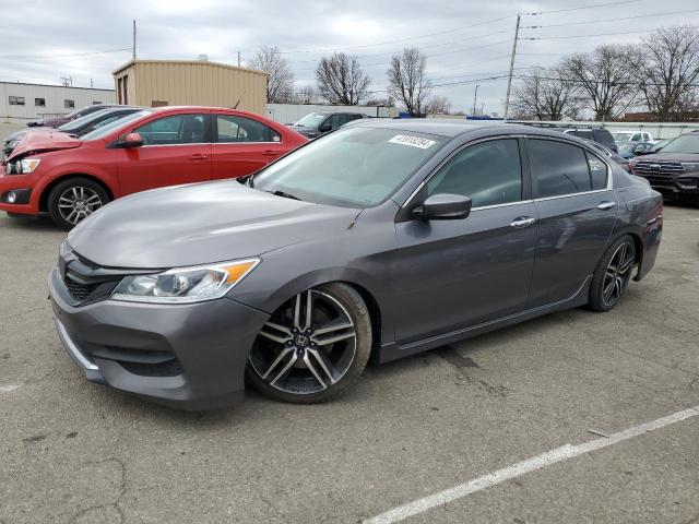 1HGCR2F69HA025402 - 2017 HONDA ACCORD SPORT GRAY photo 1