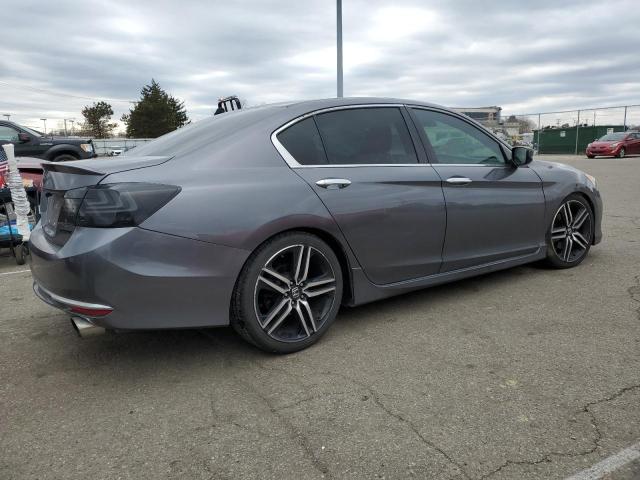 1HGCR2F69HA025402 - 2017 HONDA ACCORD SPORT GRAY photo 3