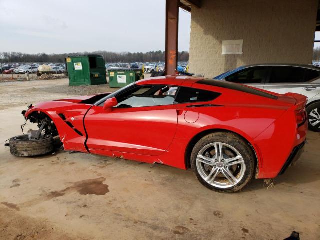 1G1YA2D72H5123373 - 2017 CHEVROLET CORVETTE STINGRAY 1LT RED photo 2