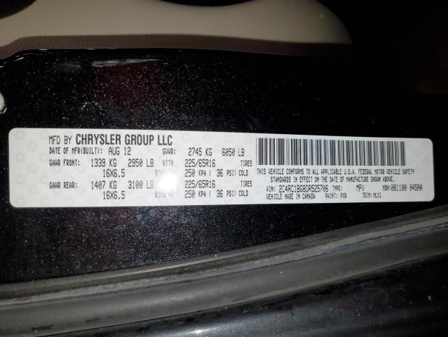2C4RC1BG8DR525706 - 2013 CHRYSLER TOWN & COU TOURING 黑色 照片 13