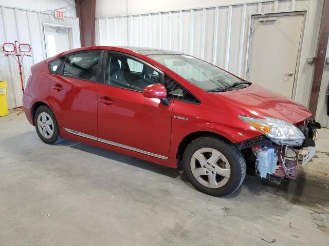 JTDKN3DU8B0274669 - 2011 TOYOTA PRIUS RED photo 4