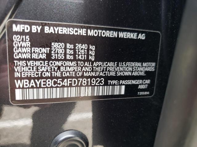WBAYE8C54FD781923 - 2015 BMW ALPINA B7 LI BLACK photo 12