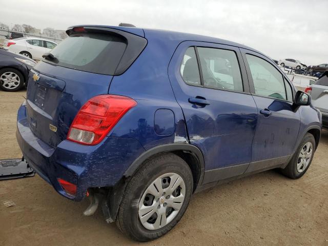 3GNCJKSB4HL161624 - 2017 CHEVROLET TRAX LS BLUE photo 3