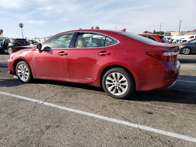 JTHBW1GG4D2021152 - 2013 LEXUS ES 300H RED photo 2