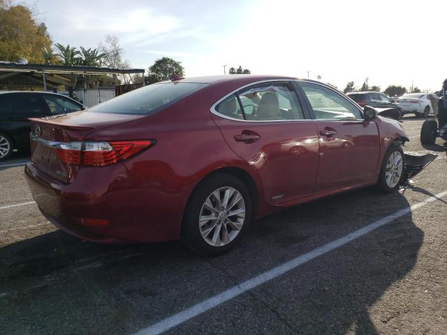 JTHBW1GG4D2021152 - 2013 LEXUS ES 300H RED photo 3