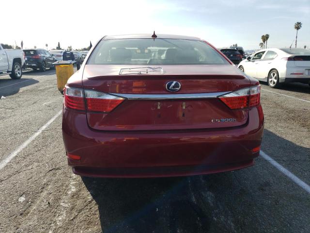 JTHBW1GG4D2021152 - 2013 LEXUS ES 300H RED photo 6