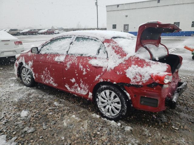 2T1BU4EE3CC869176 - 2012 TOYOTA COROLLA BASE RED photo 2