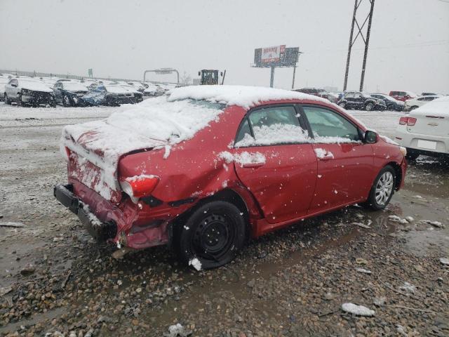 2T1BU4EE3CC869176 - 2012 TOYOTA COROLLA BASE RED photo 3