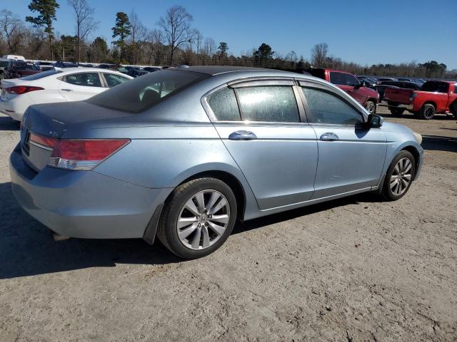 1HGCP3F85BA011369 - 2011 HONDA ACCORD EXL BLUE photo 3