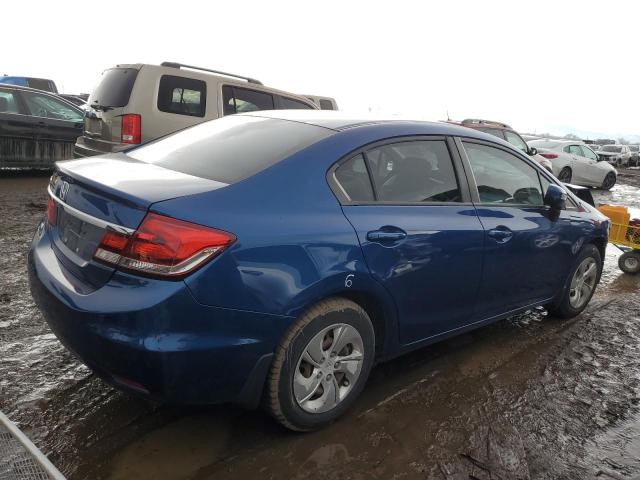 19XFB2F51EE048060 - 2014 HONDA CIVIC LX BLUE photo 3