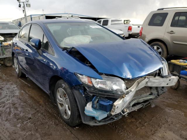 19XFB2F51EE048060 - 2014 HONDA CIVIC LX BLUE photo 4