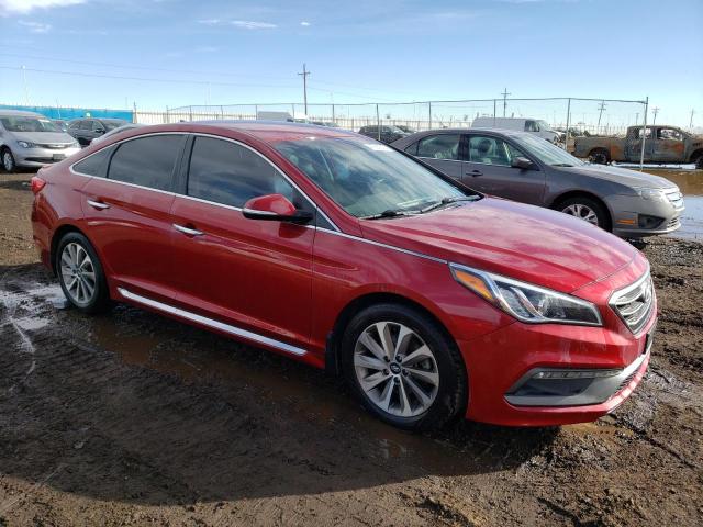 5NPE34AF5FH113767 - 2015 HYUNDAI SONATA SPORT RED photo 4