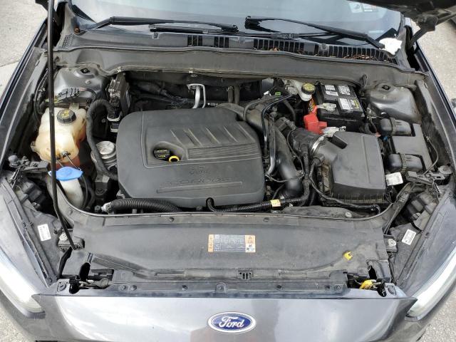 3FA6P0HDXFR195908 - 2015 FORD FUSION SE GRAY photo 11