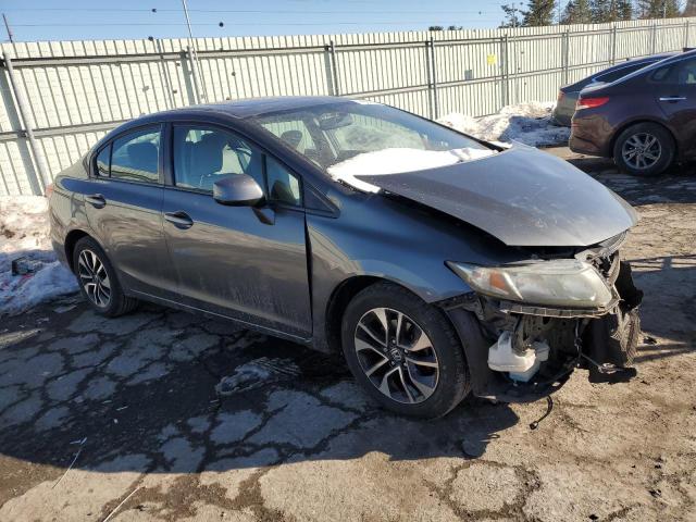 2HGFB2F97DH542513 - 2013 HONDA CIVIC EXL ნაცრისფერი ფოტო 4