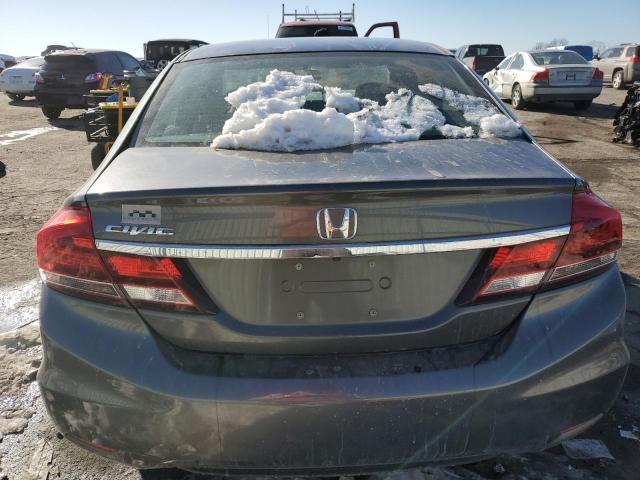 2HGFB2F97DH542513 - 2013 HONDA CIVIC EXL ნაცრისფერი ფოტო 6