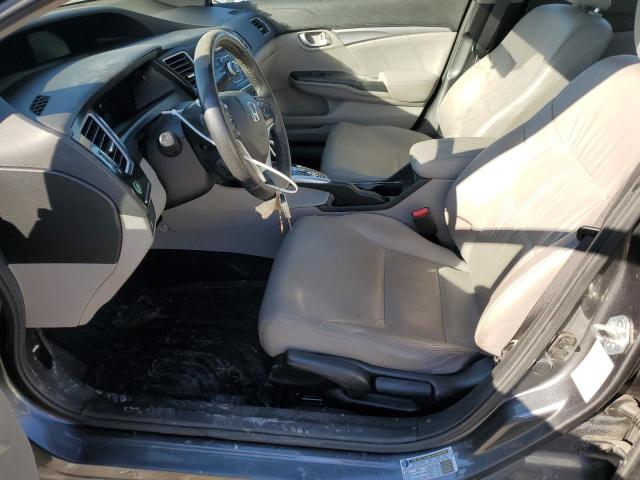 2HGFB2F97DH542513 - 2013 HONDA CIVIC EXL ნაცრისფერი ფოტო 7