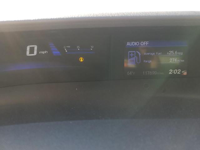 2HGFB2F97DH542513 - 2013 HONDA CIVIC EXL ნაცრისფერი ფოტო 9