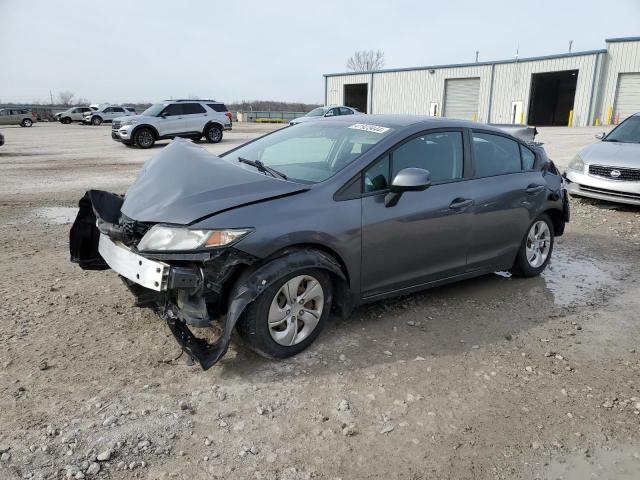 19XFB2F57DE095026 - 2013 HONDA CIVIC LX GRAY photo 1