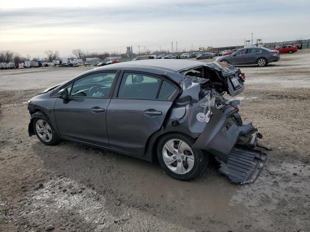 19XFB2F57DE095026 - 2013 HONDA CIVIC LX GRAY photo 2