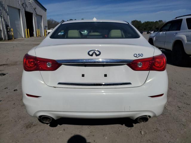 JN1BV7AP5EM674436 - 2014 INFINITI Q50 BASE WHITE photo 6