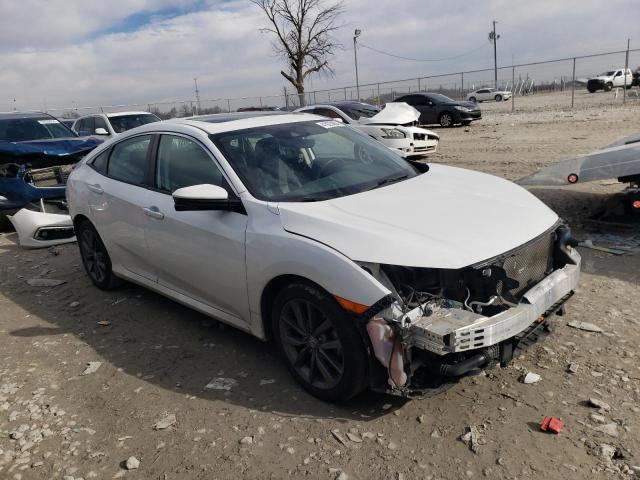 19XFC1F75ME006563 - 2021 HONDA CIVIC EXL WHITE photo 4