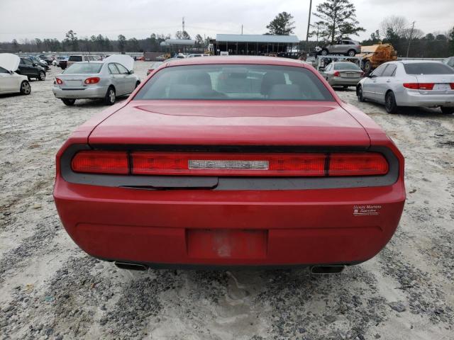 2C3CDYAG7CH110947 - 2012 DODGE CHALLENGER SXT RED photo 6