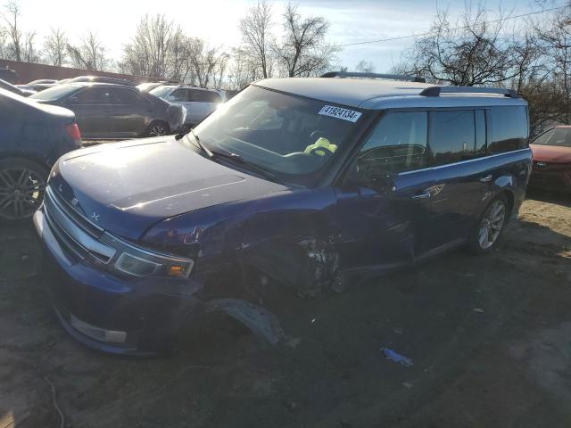 2FMHK6D80EBD21599 - 2014 FORD FLEX LIMITED BLUE photo 1