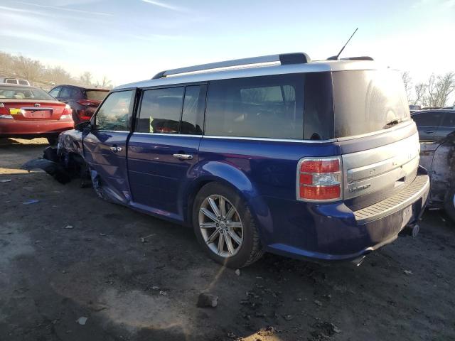 2FMHK6D80EBD21599 - 2014 FORD FLEX LIMITED BLUE photo 2