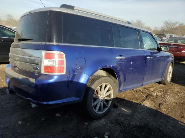 2FMHK6D80EBD21599 - 2014 FORD FLEX LIMITED BLUE photo 3