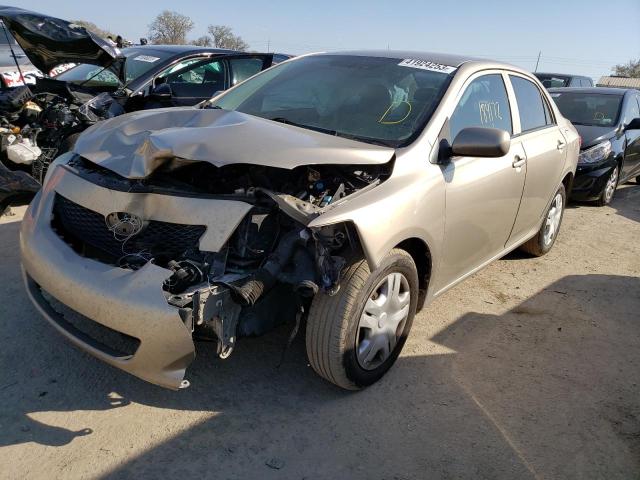 1NXBU40E39Z143574 - 2009 TOYOTA COROLLA BASE BEIGE photo 1