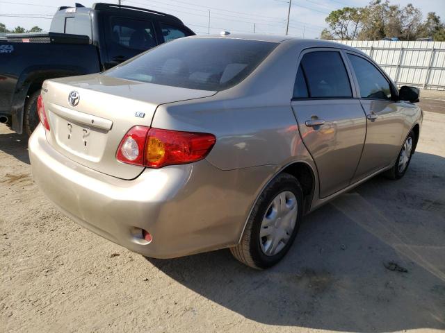 1NXBU40E39Z143574 - 2009 TOYOTA COROLLA BASE BEIGE photo 3