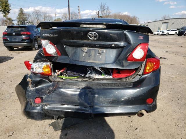 2T1BU4EE7AC291063 - 2010 TOYOTA COROLLA BASE 黑色 照片 6