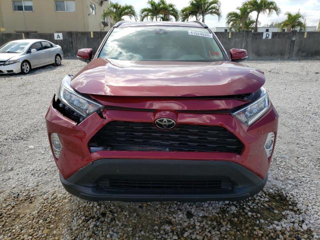 2T3C1RFV9MW157707 - 2021 TOYOTA RAV4 XLE P RED photo 5