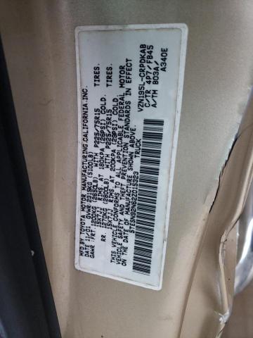 5TESN92N62Z015323 - 2002 TOYOTA TACOMA XTRACAB PRERUNNER 棕色 照片 12