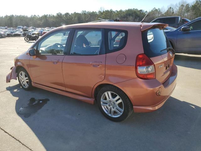 JHMGD38648S048273 - 2008 HONDA FIT SPORT ORANGE photo 2