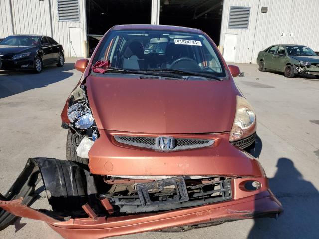 JHMGD38648S048273 - 2008 HONDA FIT SPORT ORANGE photo 5