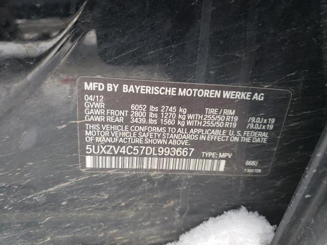 5UXZV4C57DL993667 - 2013 BMW X5 XDRIVE35I BLACK photo 13