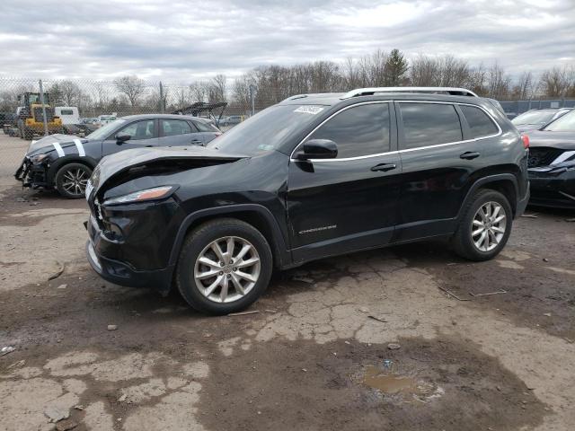 1C4PJMDS3FW544058 - 2015 JEEP CHEROKEE LIMITED BLACK photo 1