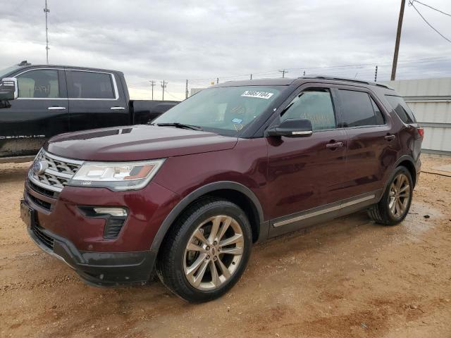 1FM5K7D87JGB88772 - 2018 FORD EXPLORER XLT MAROON photo 1