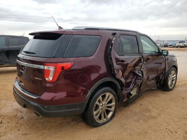 1FM5K7D87JGB88772 - 2018 FORD EXPLORER XLT MAROON photo 3