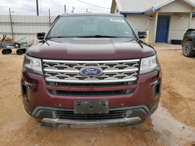 1FM5K7D87JGB88772 - 2018 FORD EXPLORER XLT MAROON photo 5