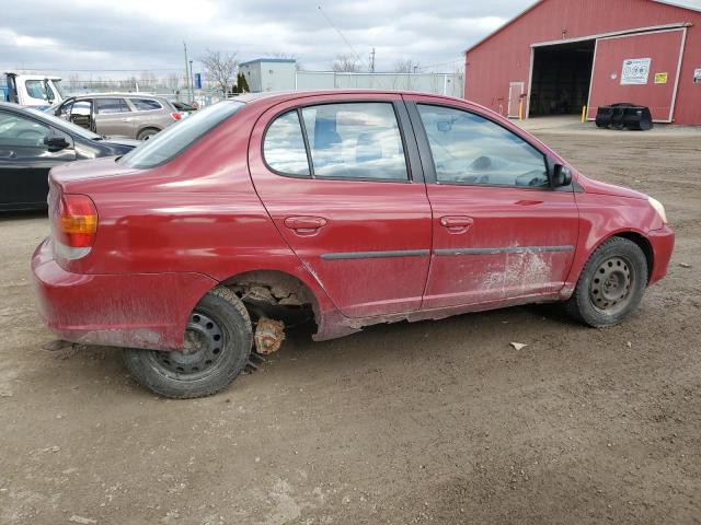 JTDBT123540328081 - 2004 TOYOTA ECHO RED photo 3