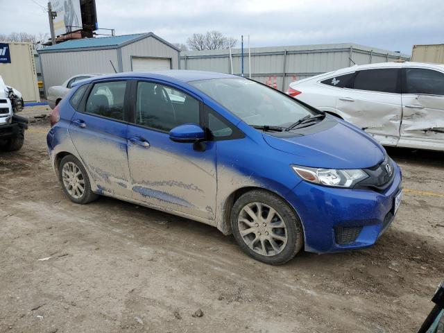 3HGGK5H5XFM748400 - 2015 HONDA FIT LX BLUE photo 4