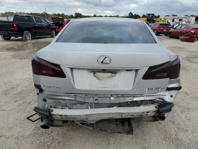 JTHBE262765006368 - 2006 LEXUS IS 350 SILVER photo 6