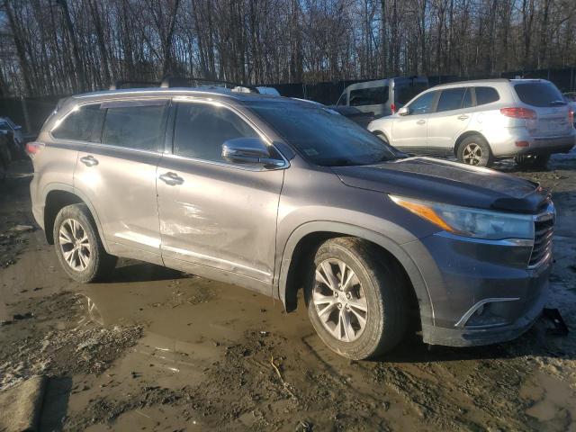 5TDJKRFH5FS094303 - 2015 TOYOTA HIGHLANDER XLE GRAY photo 4